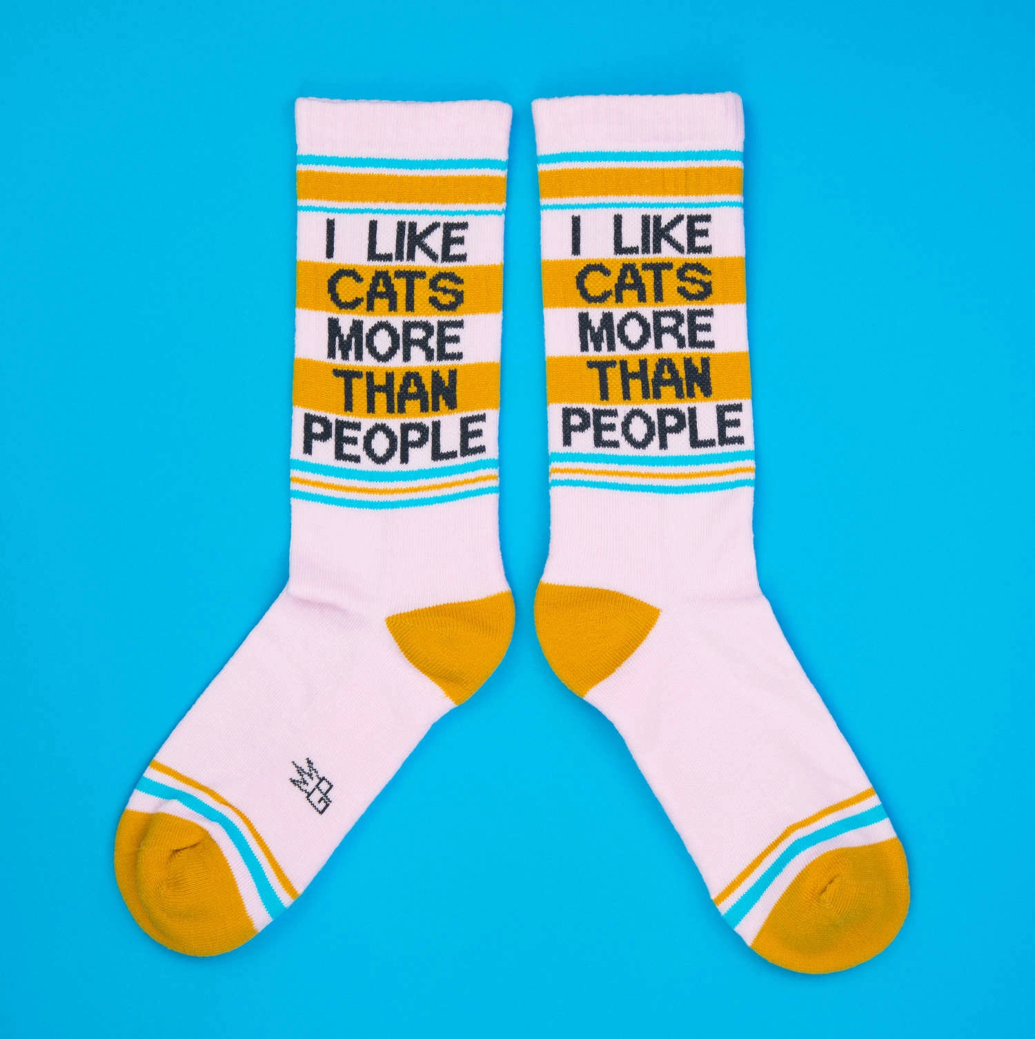 I Like Cats More Than People - Gym Crew Socks