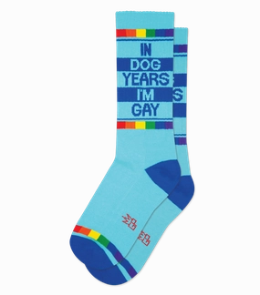 In Dog Years I'm Gay - Gym Crew Socks