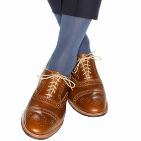 Indigo Blue Solid Ribbed Cotton Sock Linked Toe Mid-Calf