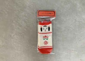 Kids socks characters - Lucky Cat / Kokeshi Doll