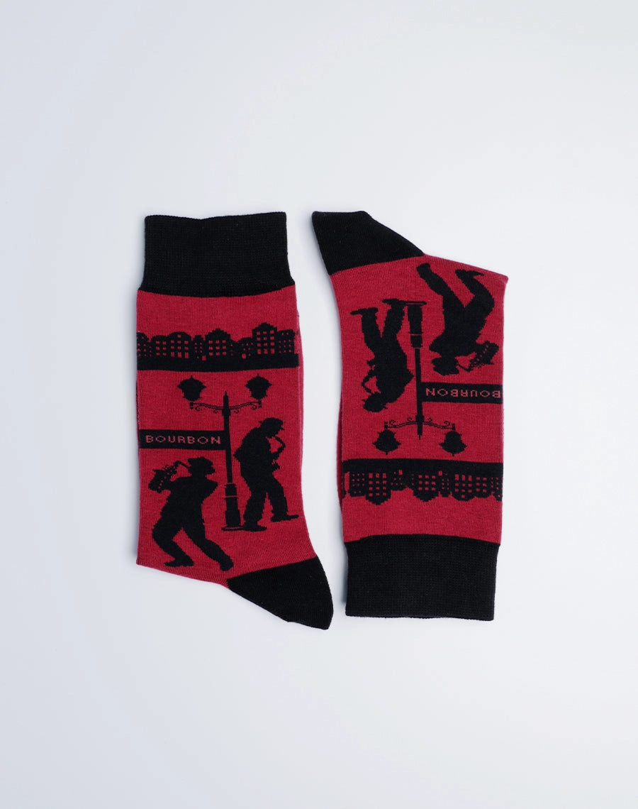Men's Bourbon Street Jazz Crew Socks