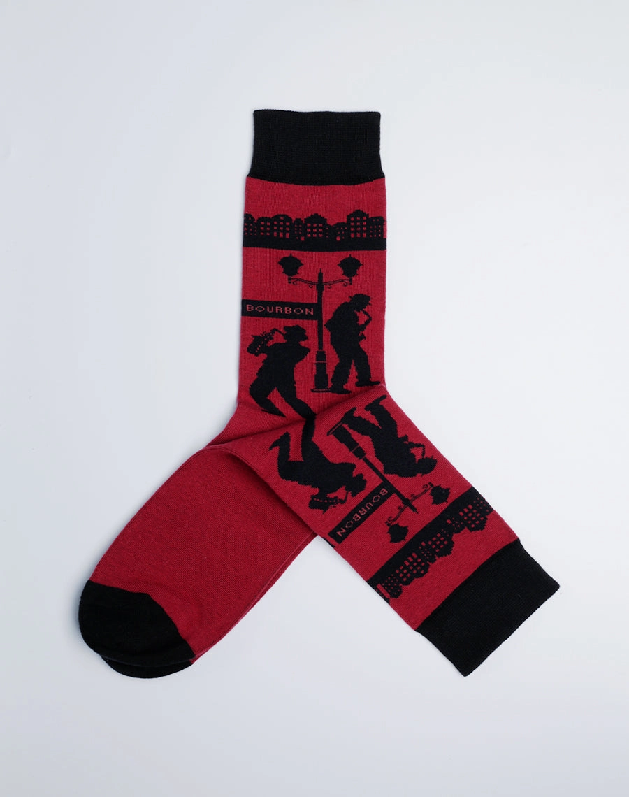 Men's Bourbon Street Jazz Crew Socks