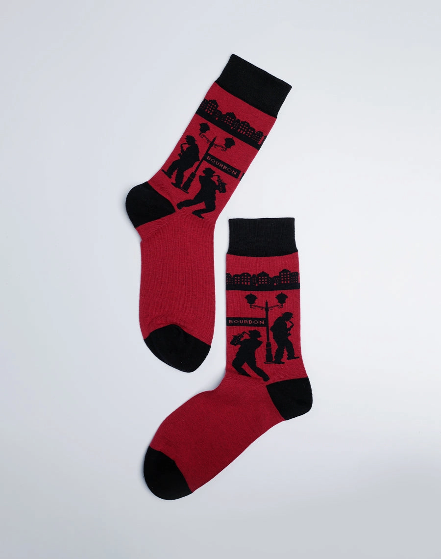 Men's Bourbon Street Jazz Crew Socks