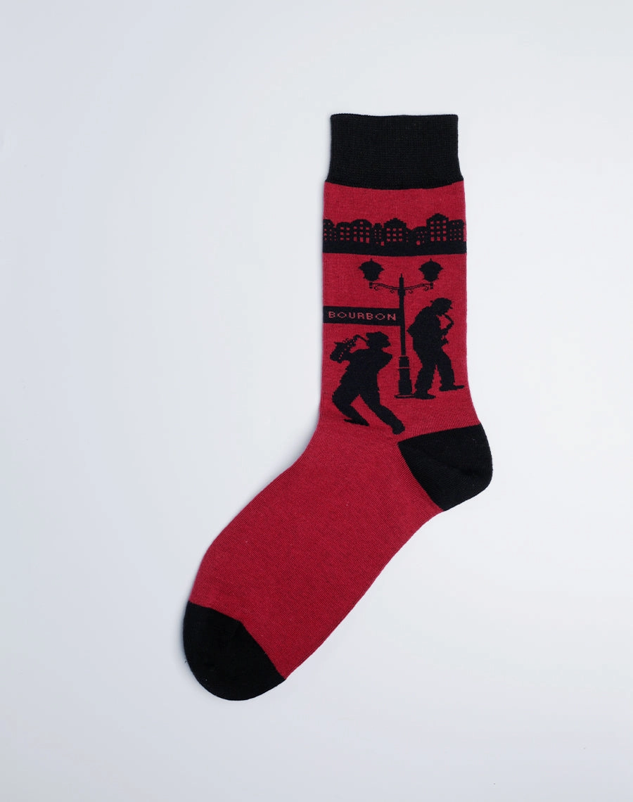 Men's Bourbon Street Jazz Crew Socks