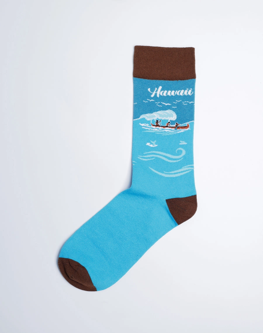 Men's Hawaii Outrigger Crew Socks