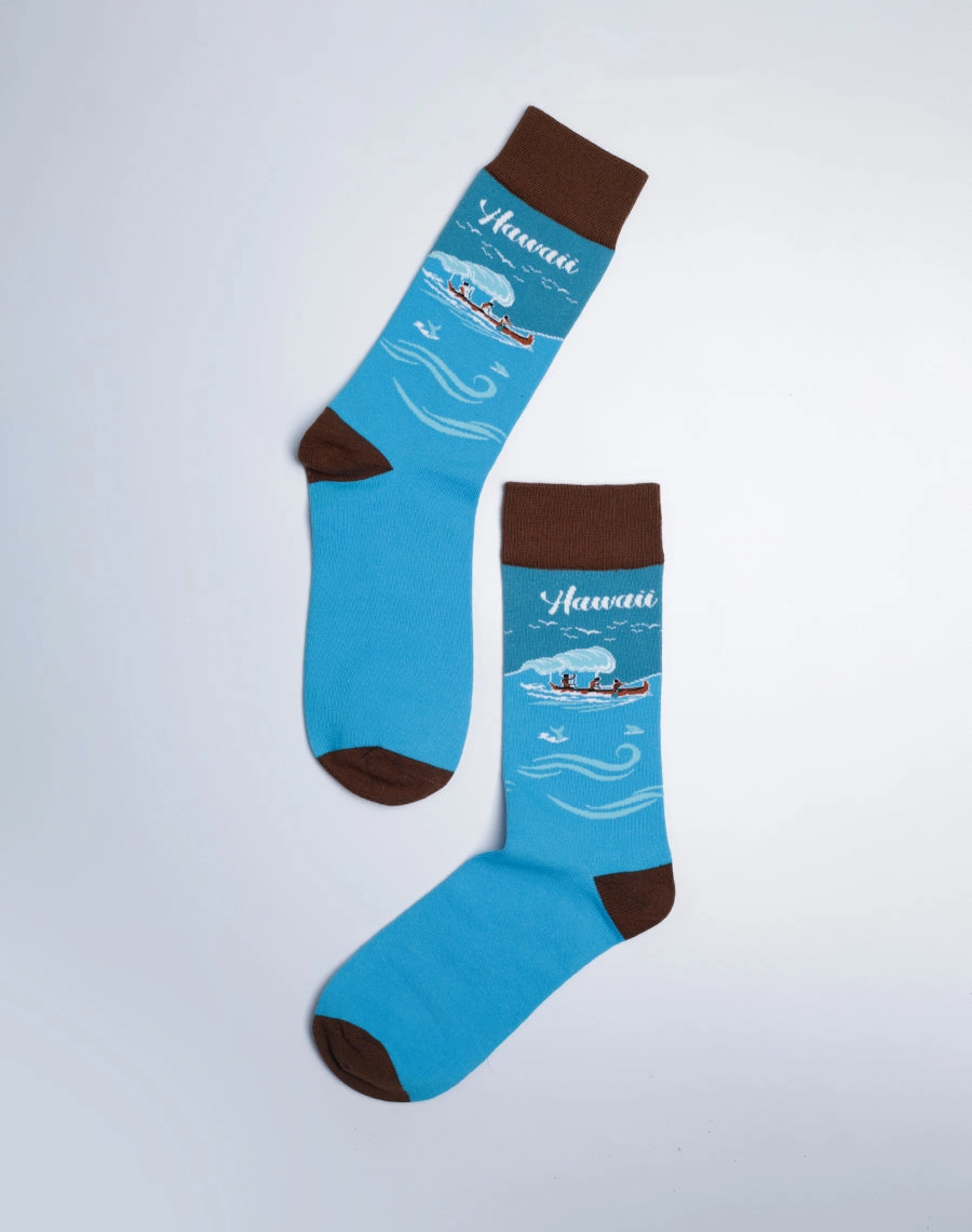 Men's Hawaii Outrigger Crew Socks