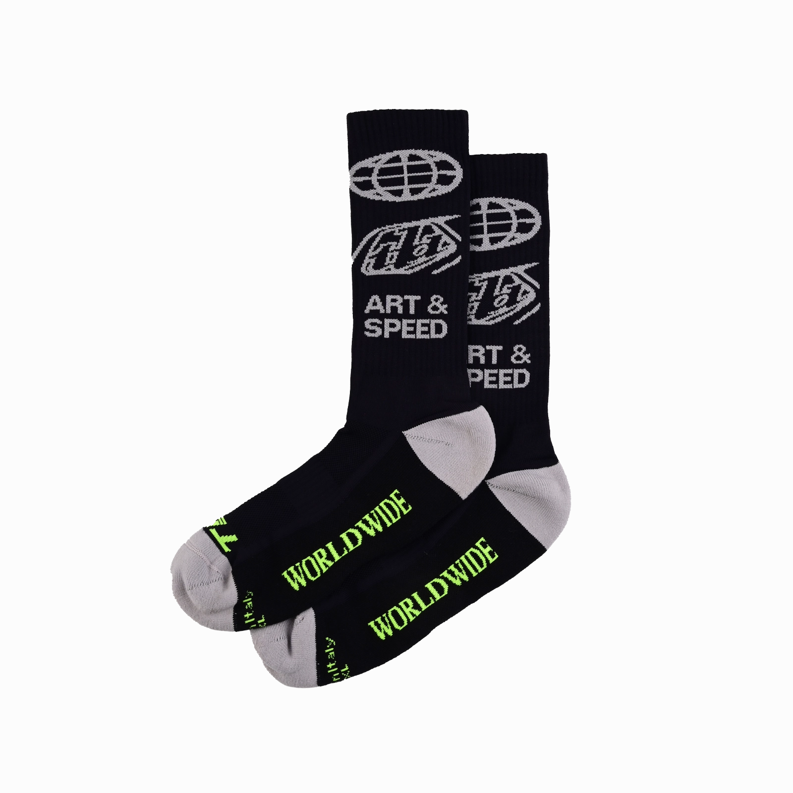 Mens Performance Socks Worldwide Black