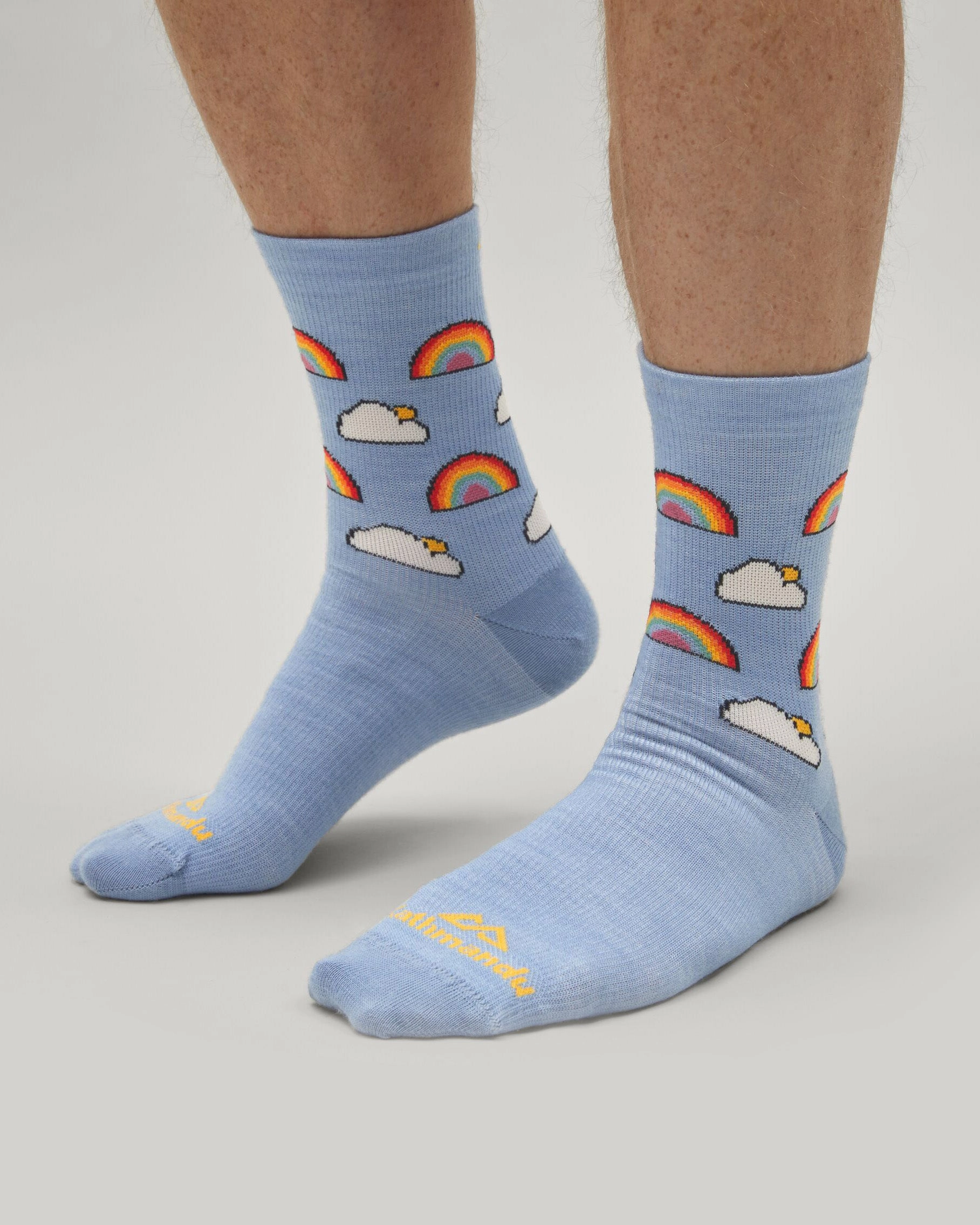 MerinoLINK Federate Socks - Ripple Rainbow Print