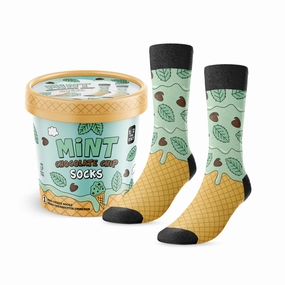 Mint Chocolate Chip Ice Cream Socks