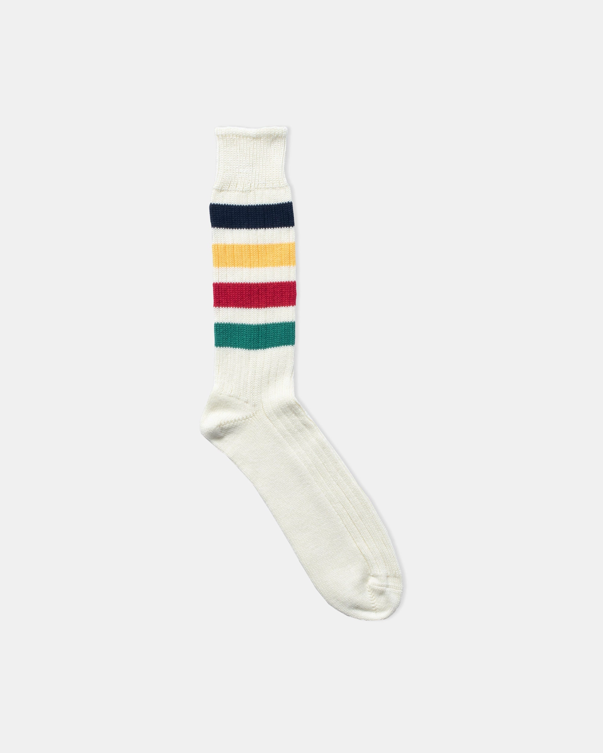 MULTI STRIPE COTTON SOCKS - NATURAL