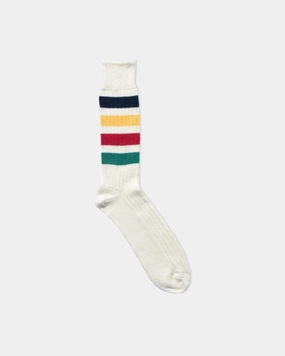 MULTI STRIPE COTTON SOCKS - NATURAL