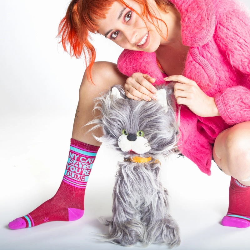My Cat Says You're Dumb - Gym Crew Socks