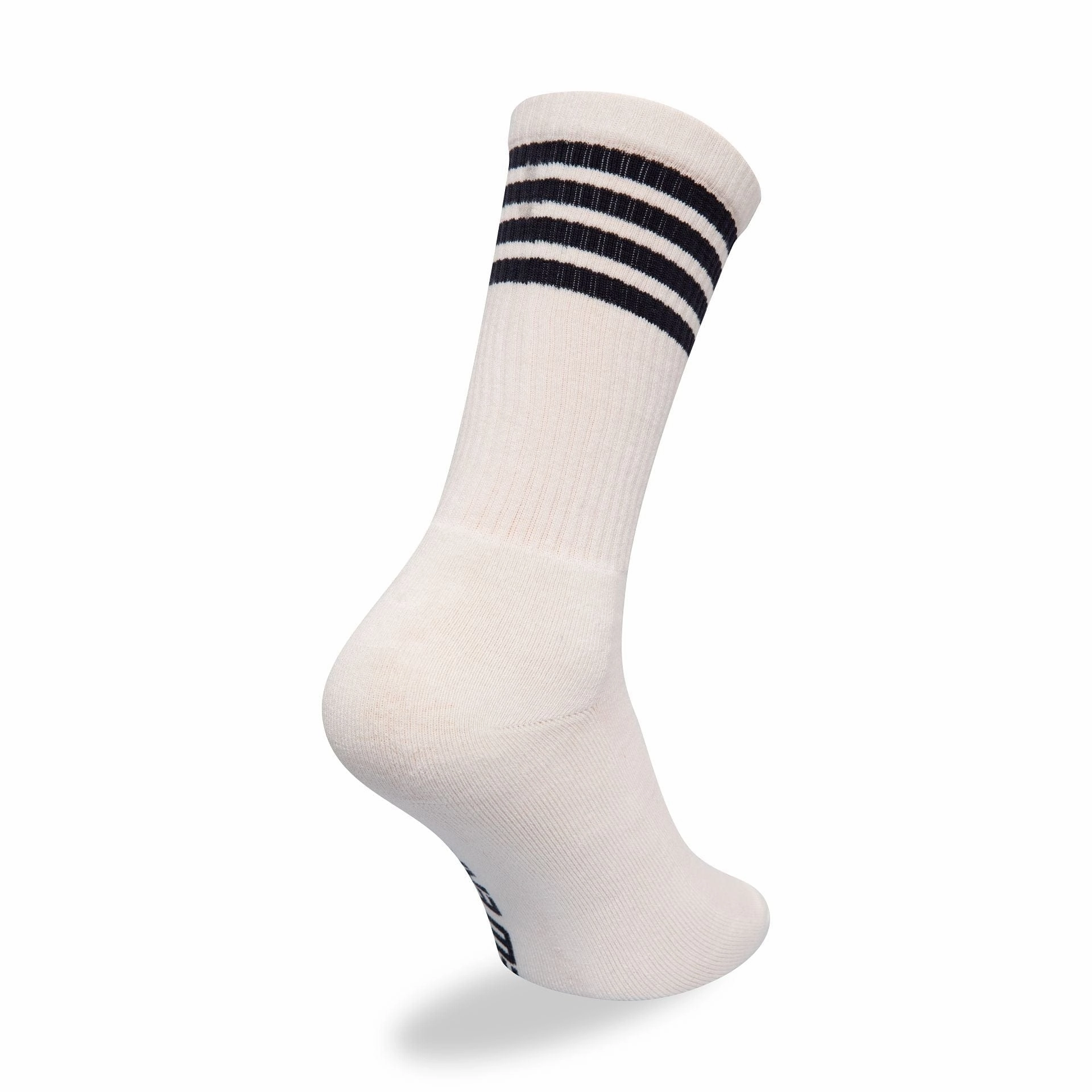 New Era Stripe Off White 3 Pack Crew Socks