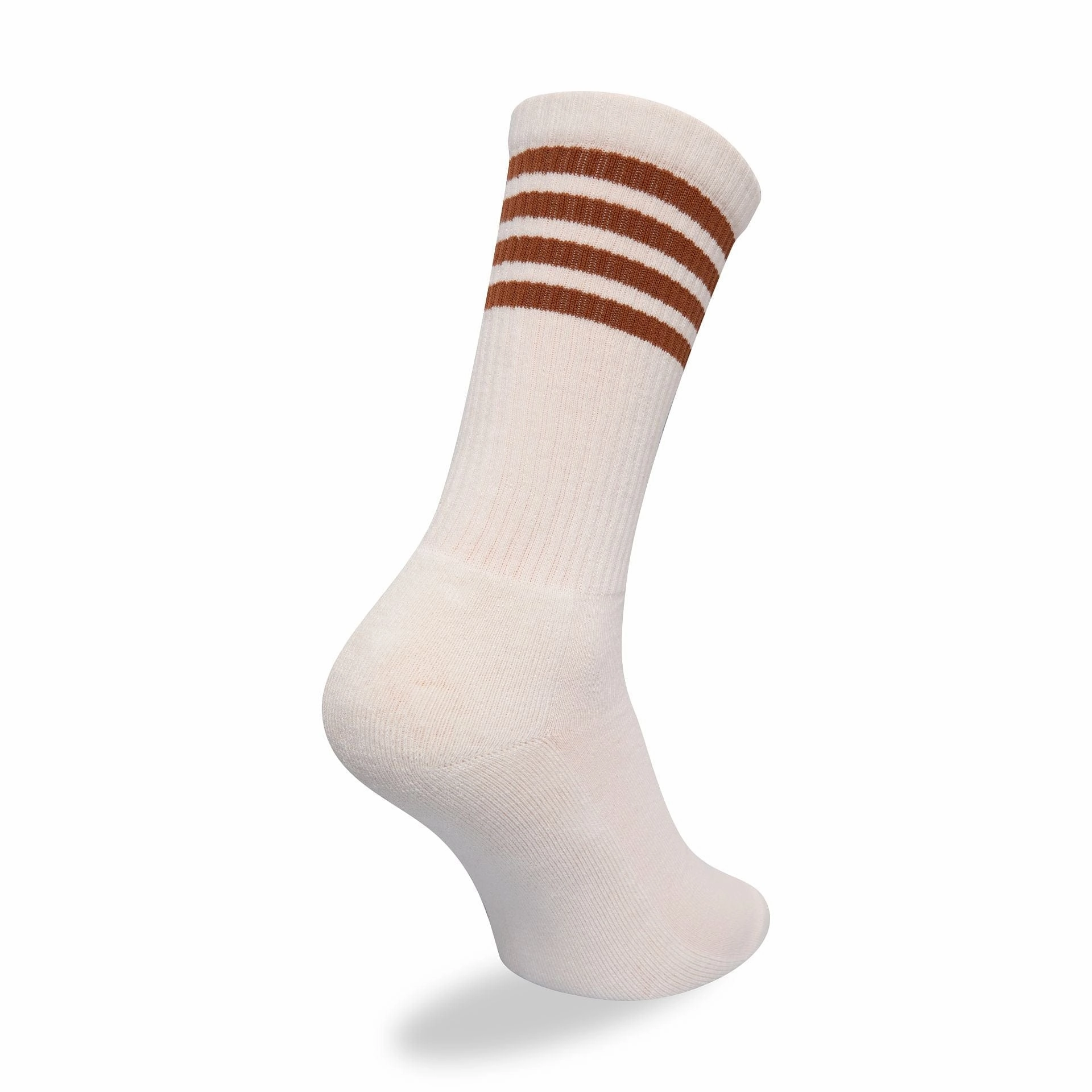 New Era Stripe Off White 3 Pack Crew Socks