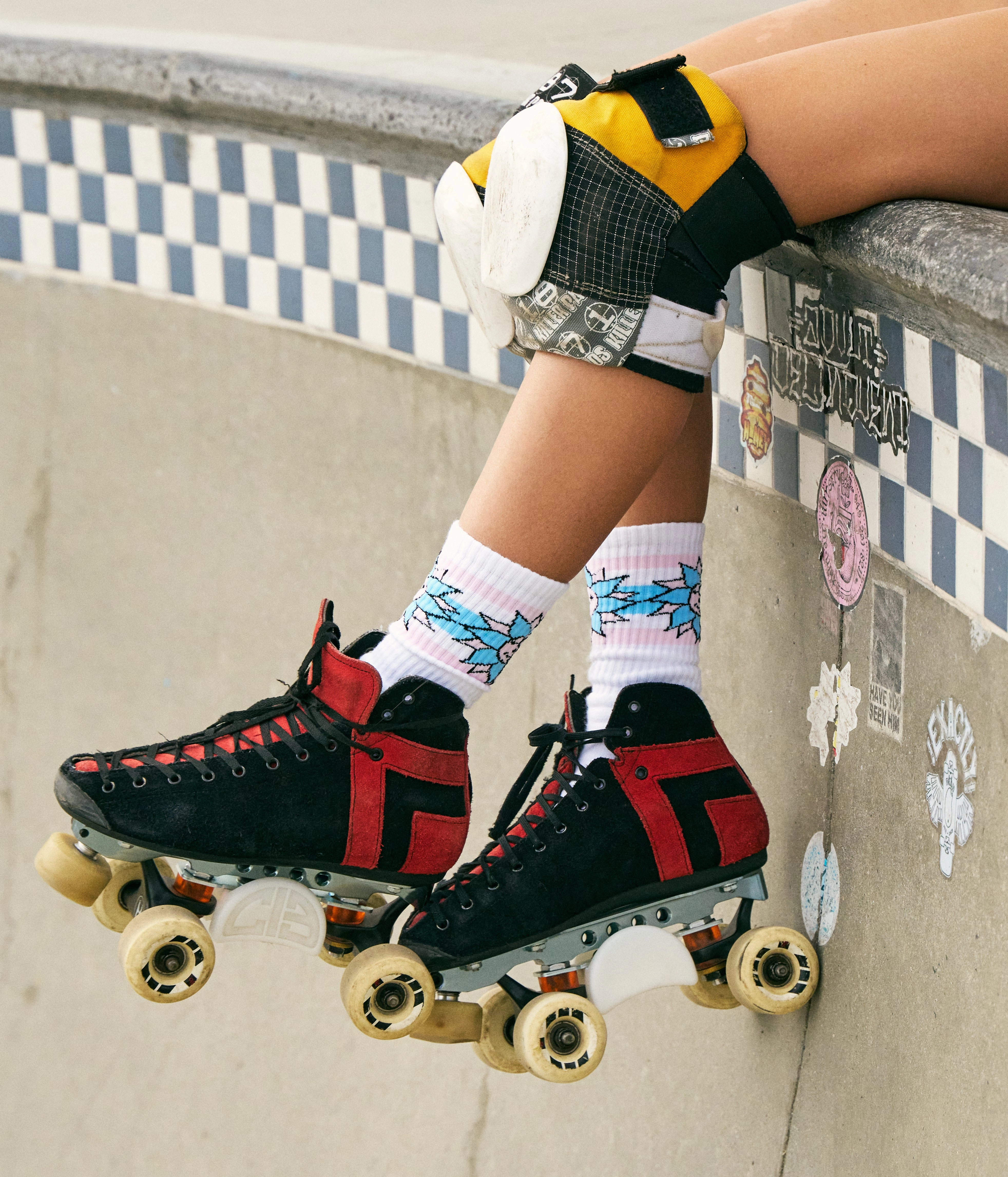 Olivia Wardlow Sunshine Roller Skating Crew Socks