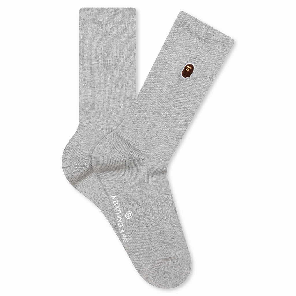 One Point Socks - Gray