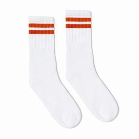 Orange 2-Stripe | White