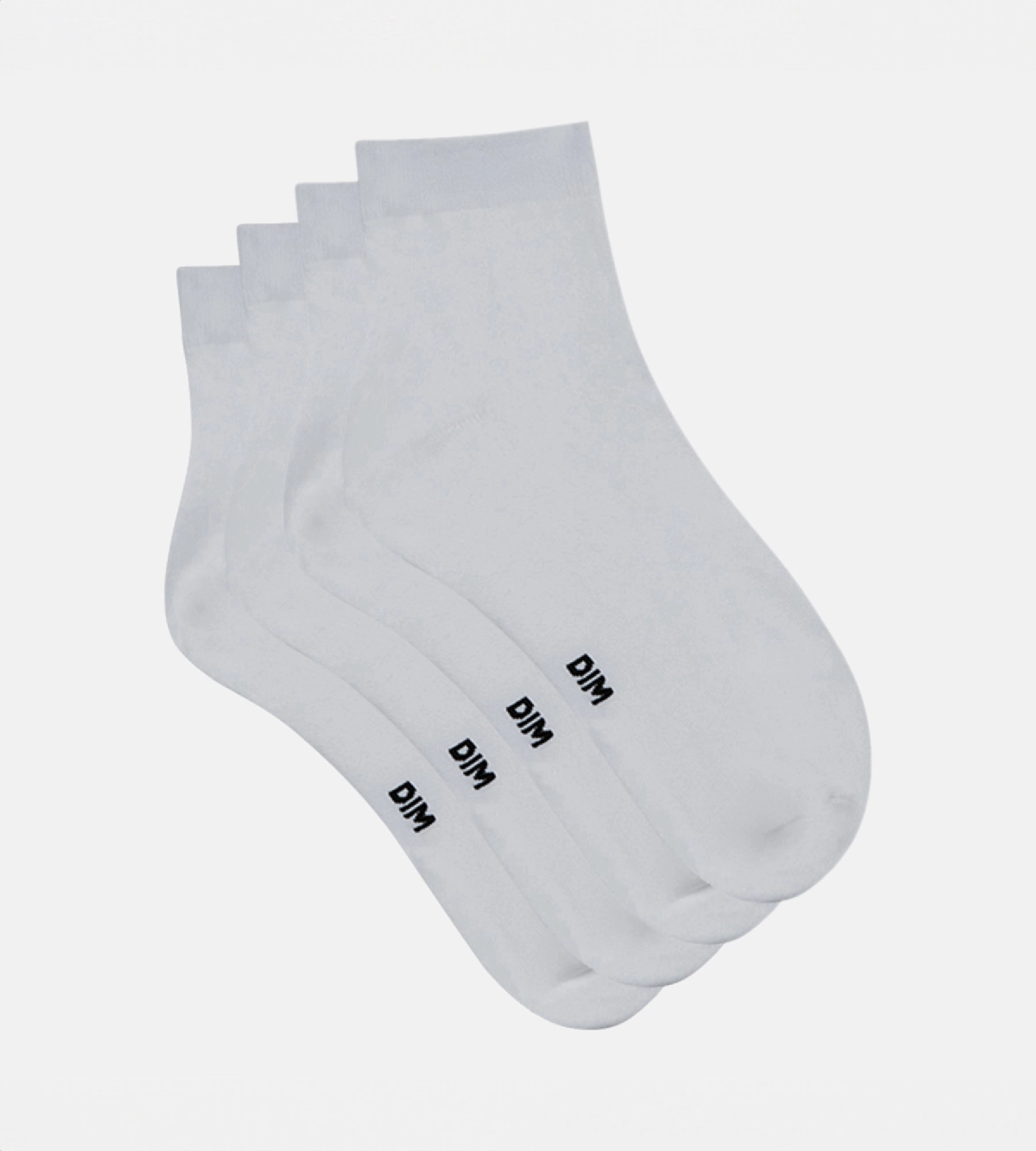 Pack of 2 pairs of women’s second skin ankle socks in white