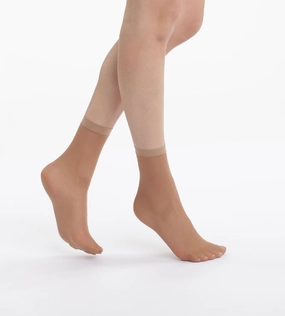 Pack of 4 EcoDIM semi-opaque suede socks 30D