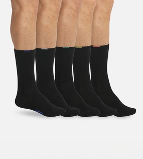 Pack of 5 pairs of black EcoDIM socks for men