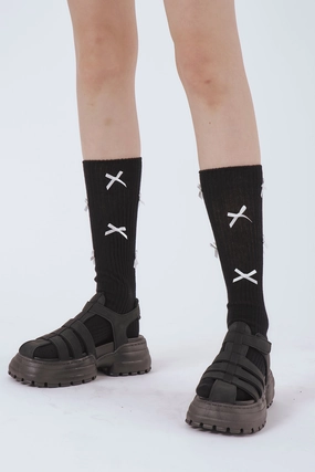 Petite Ribbon Knee Socks