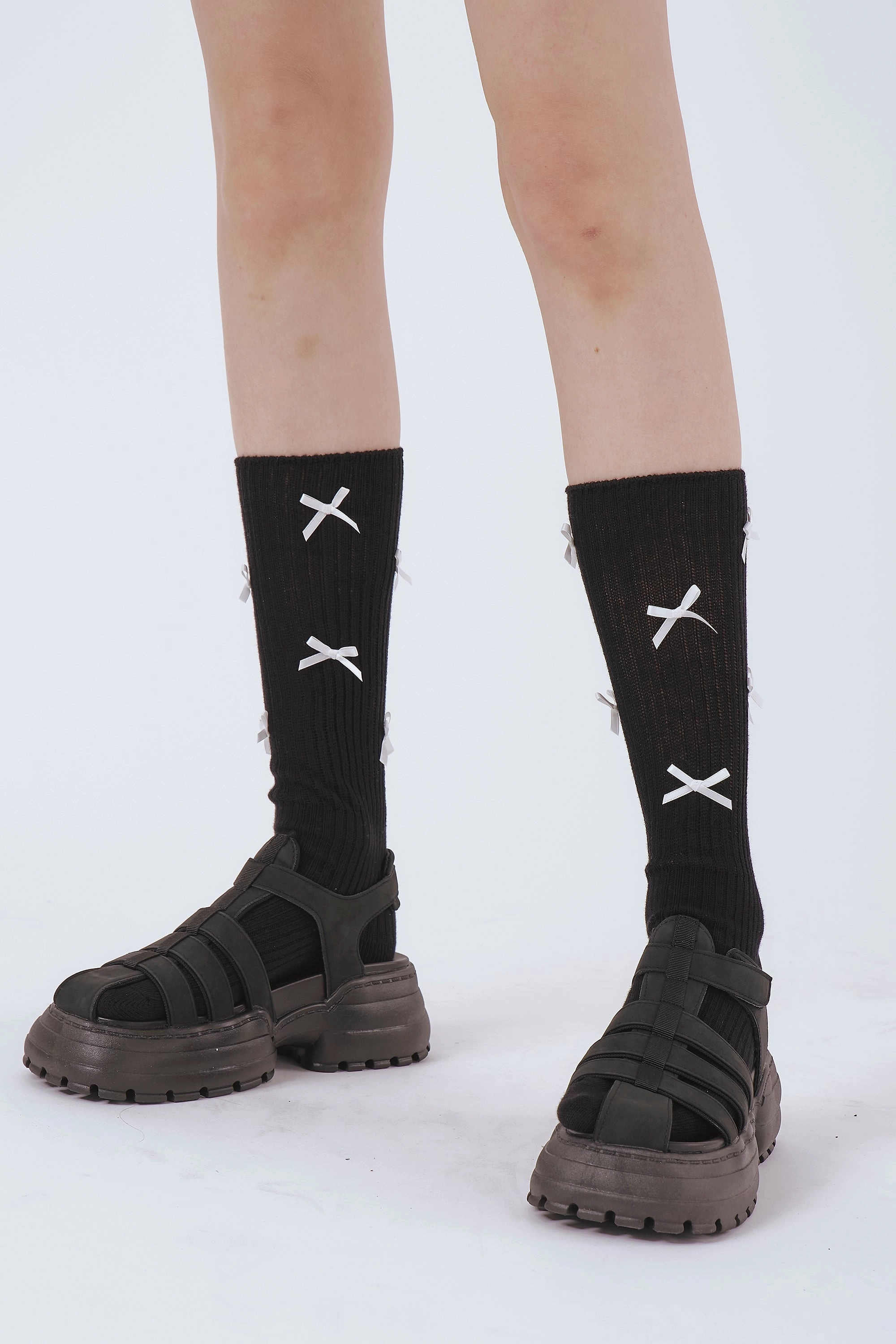 Petite Ribbon Knee Socks
