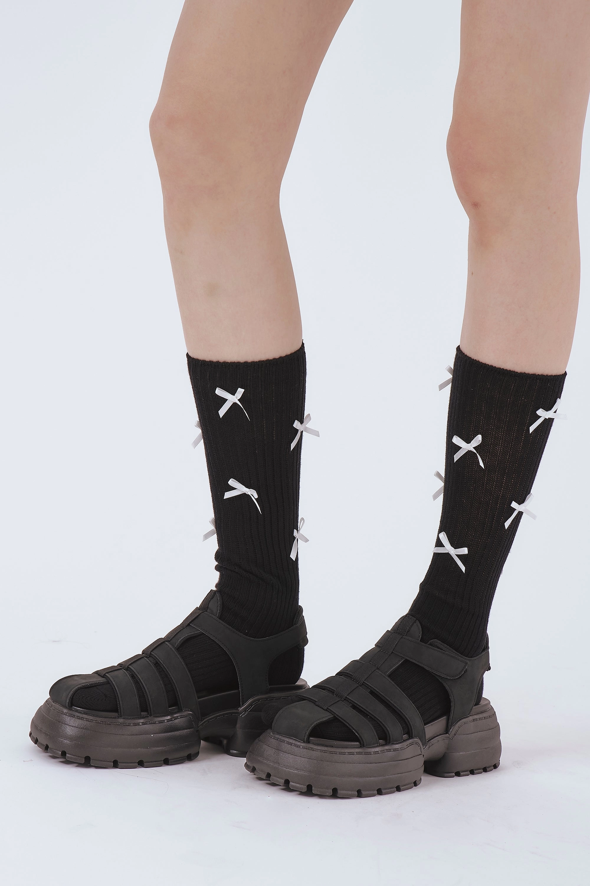Petite Ribbon Knee Socks