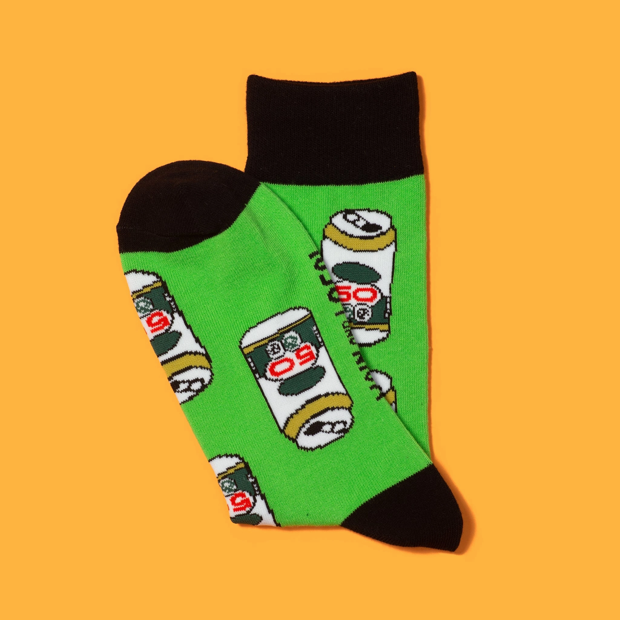 Retro Beer Can Socks
