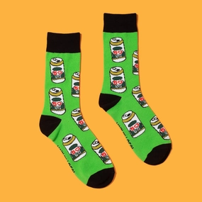 Retro Beer Can Socks