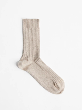 Rib Overankle Socks Haptic