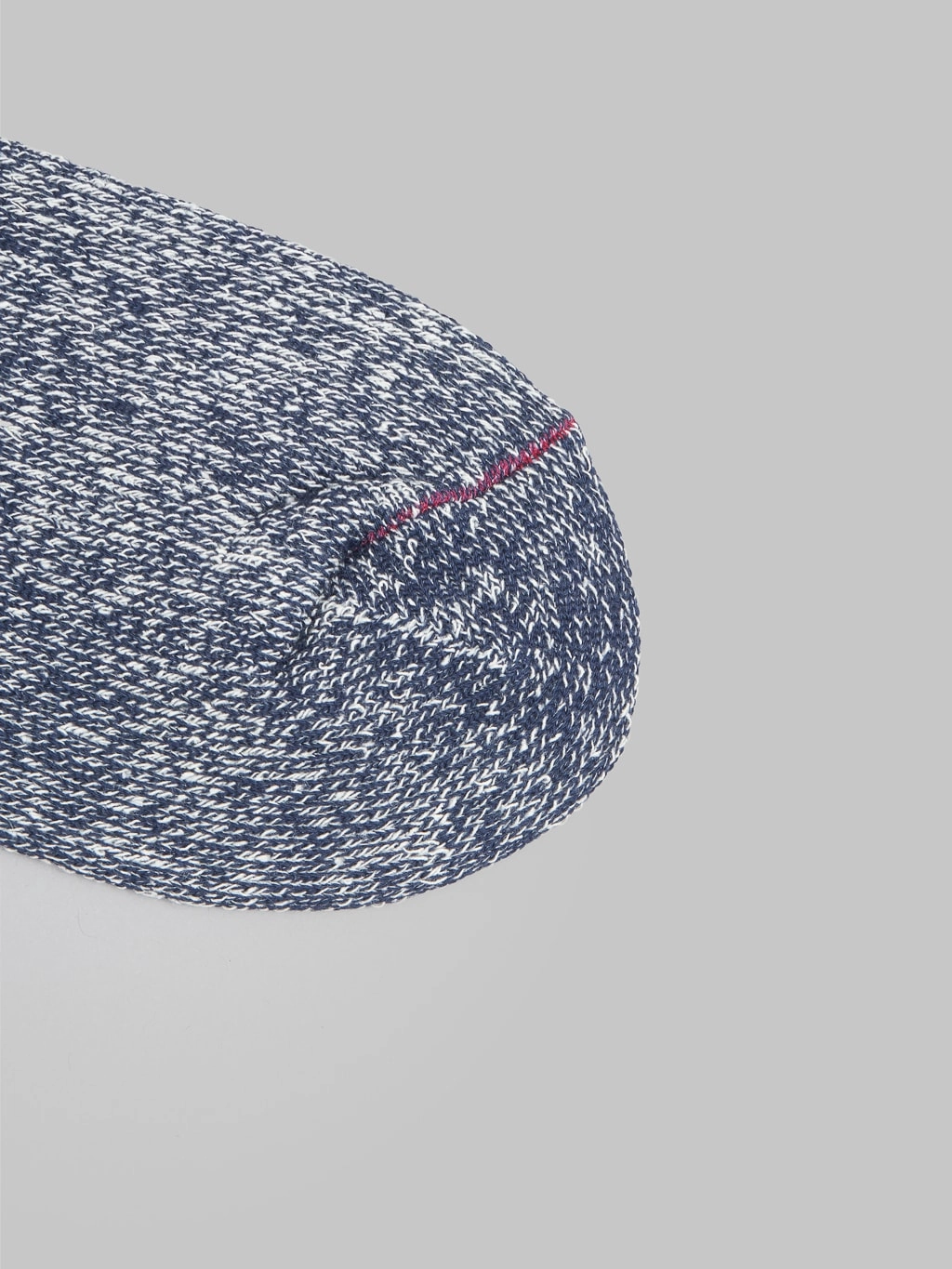 ROTOTO Double Face Crew Socks Silk & Cotton Dark Grey/Navy