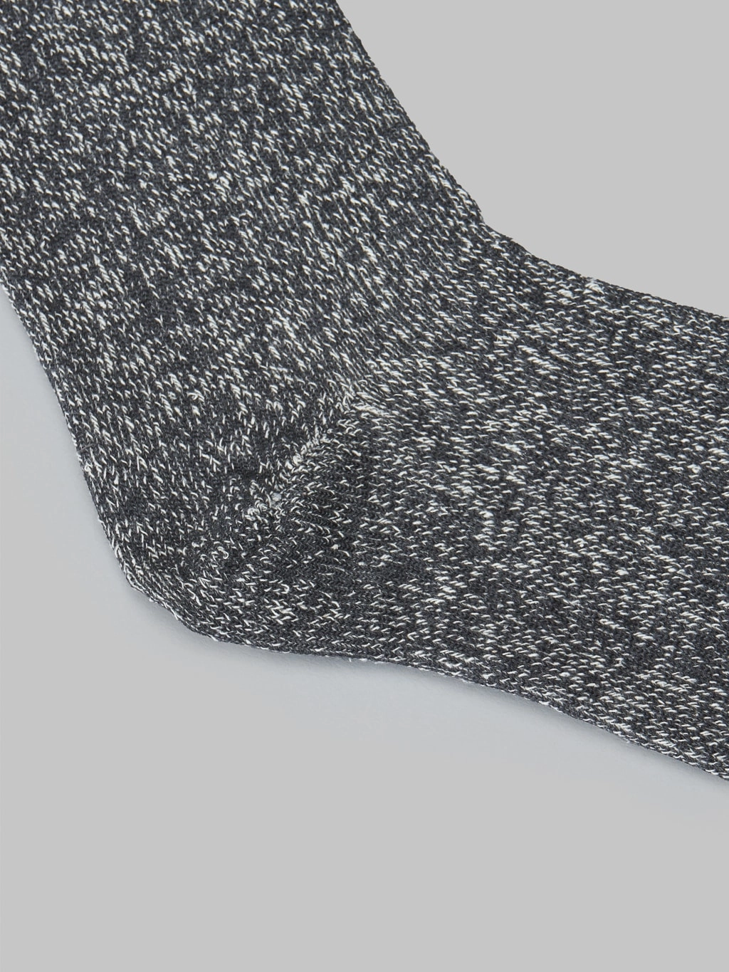 ROTOTO Double Face Crew Socks Silk & Cotton Yellow/Charcoal