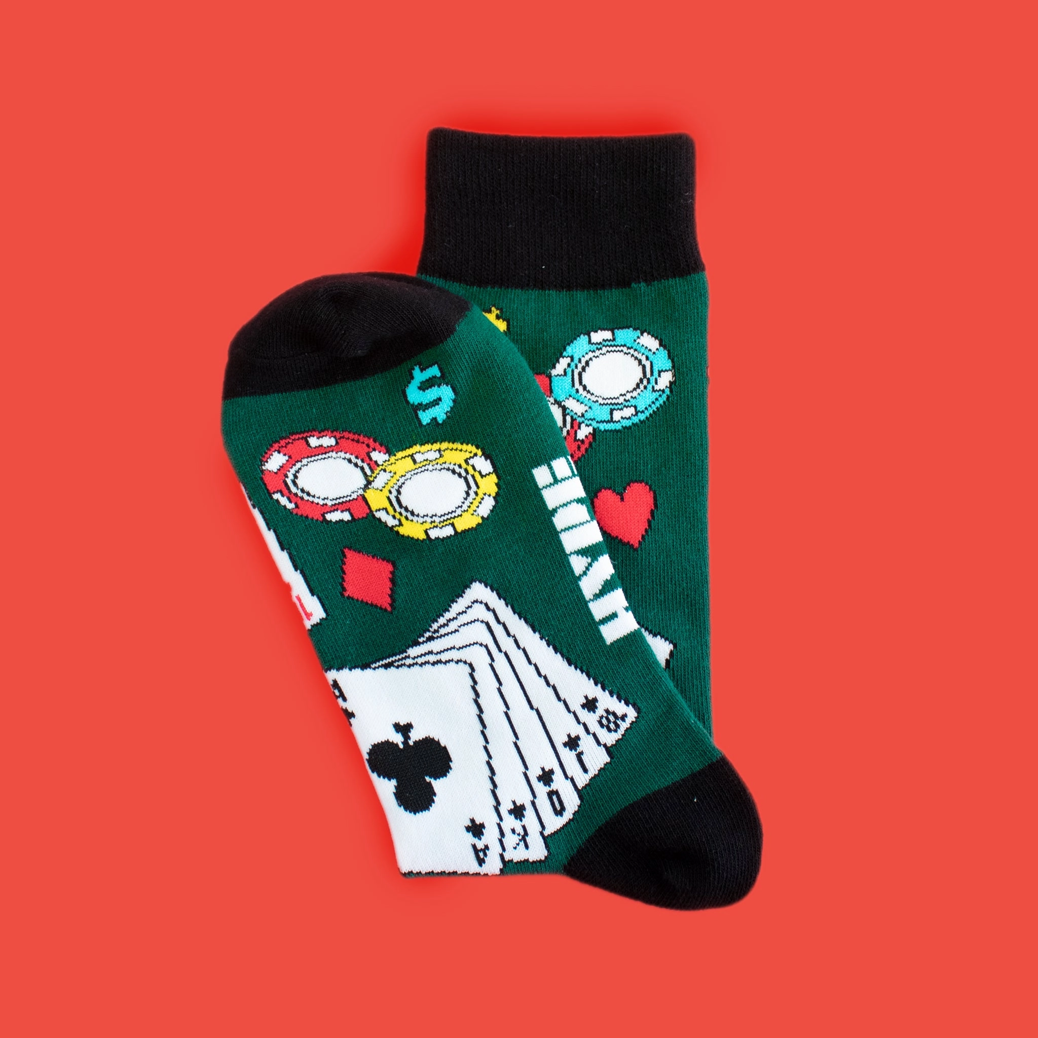 Royal Flush Poker Socks