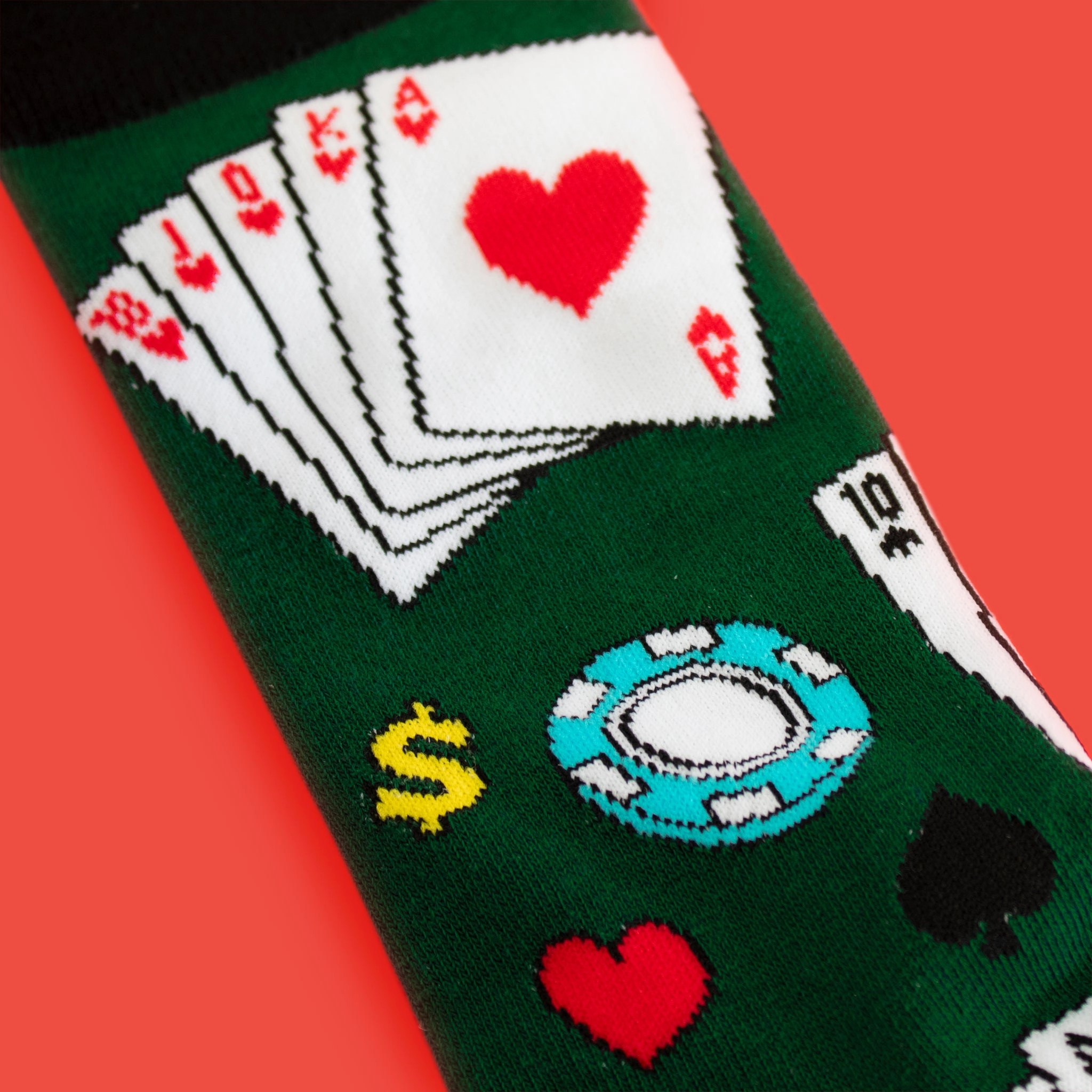Royal Flush Poker Socks