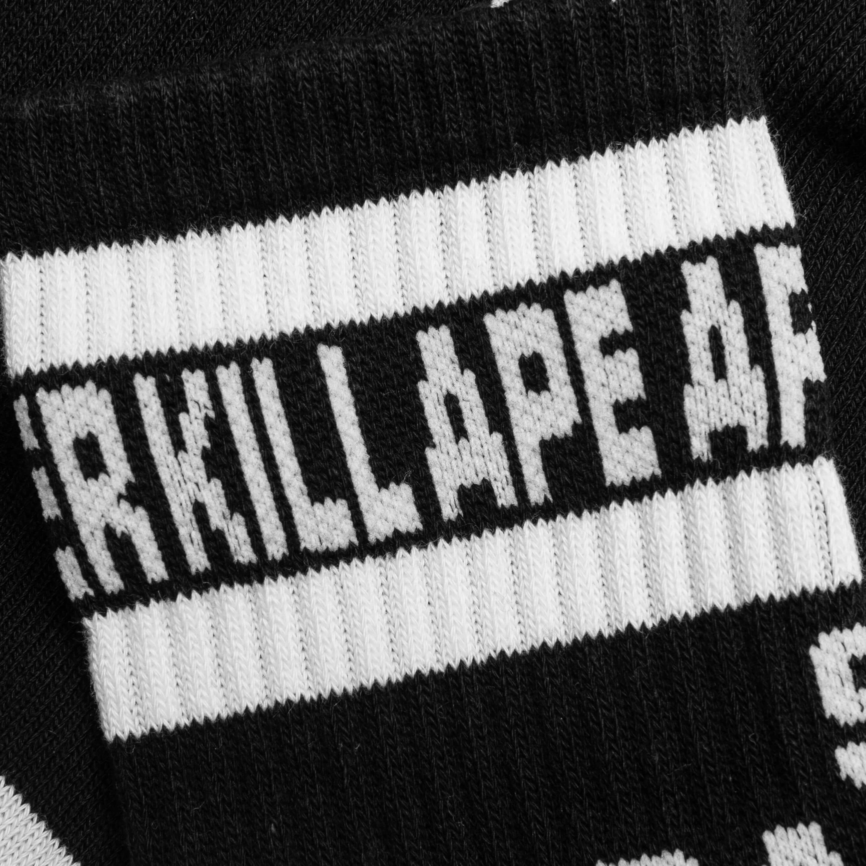 Saint Michael x A Bathing Ape Ape Socks - Black