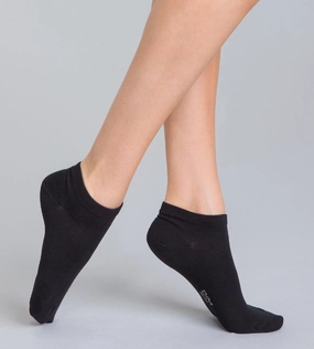 Set of 2 pairs women's cotton low-cut socks