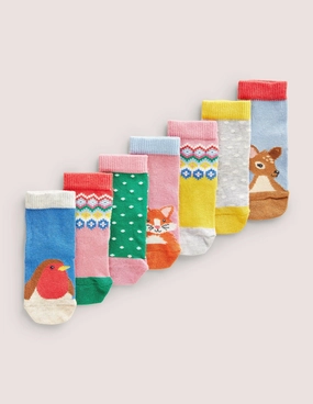 Sock Box 7 Pack-Woodland Fair isle