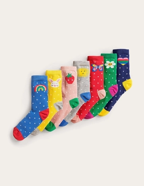 Socks 7 Pack-Unicorn