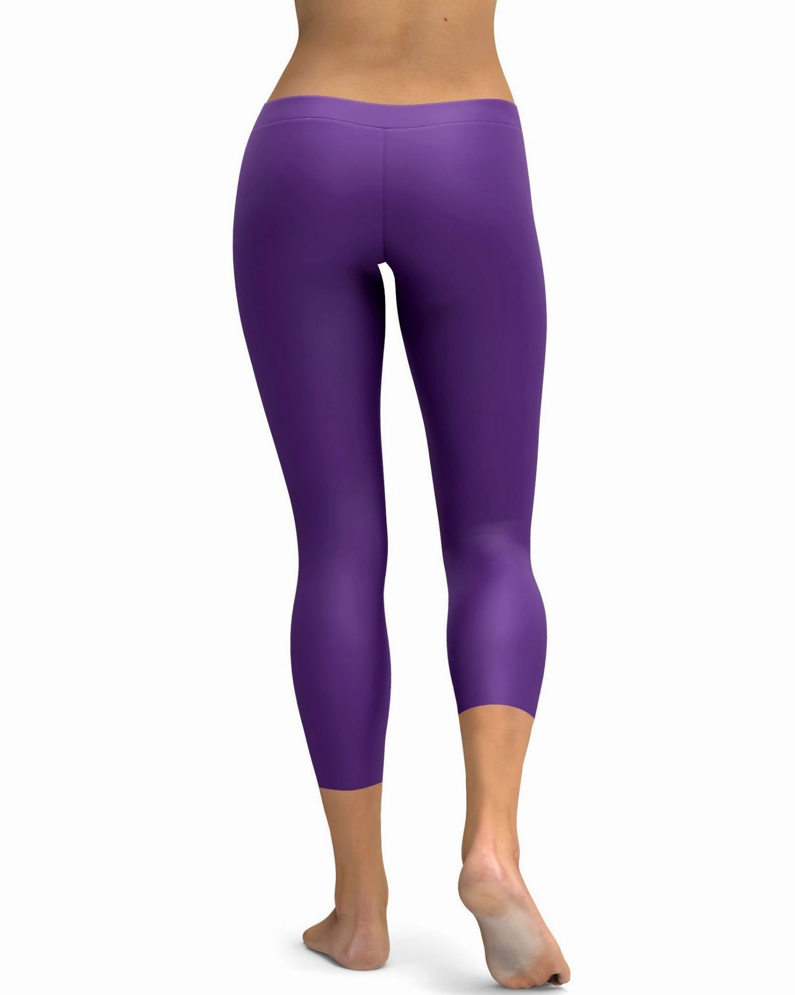 Solid Deep Purple Capris