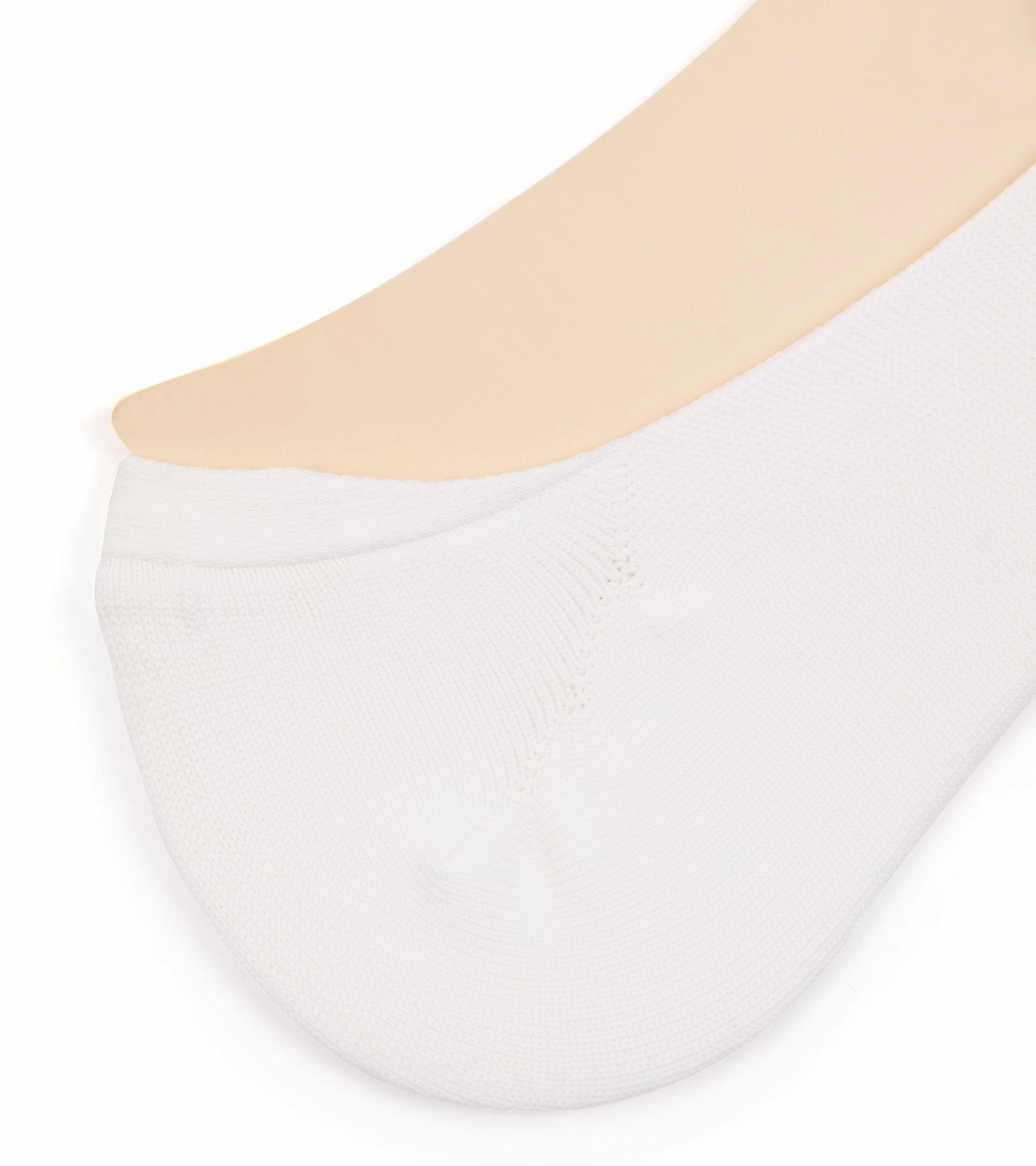 Tabio No-Show Socks: White