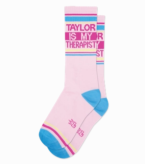 Taylor Is My Therapist - Gym Crew Socks