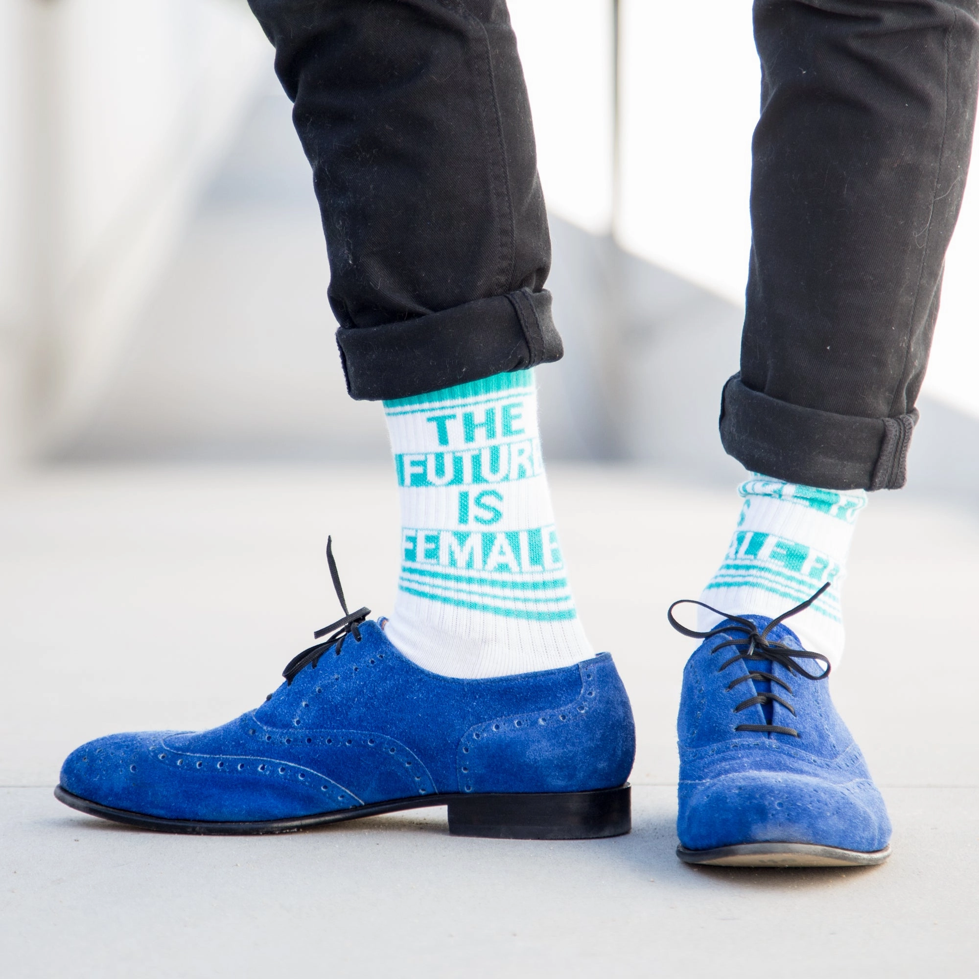 The Future Is Female - Gym Crew Socks