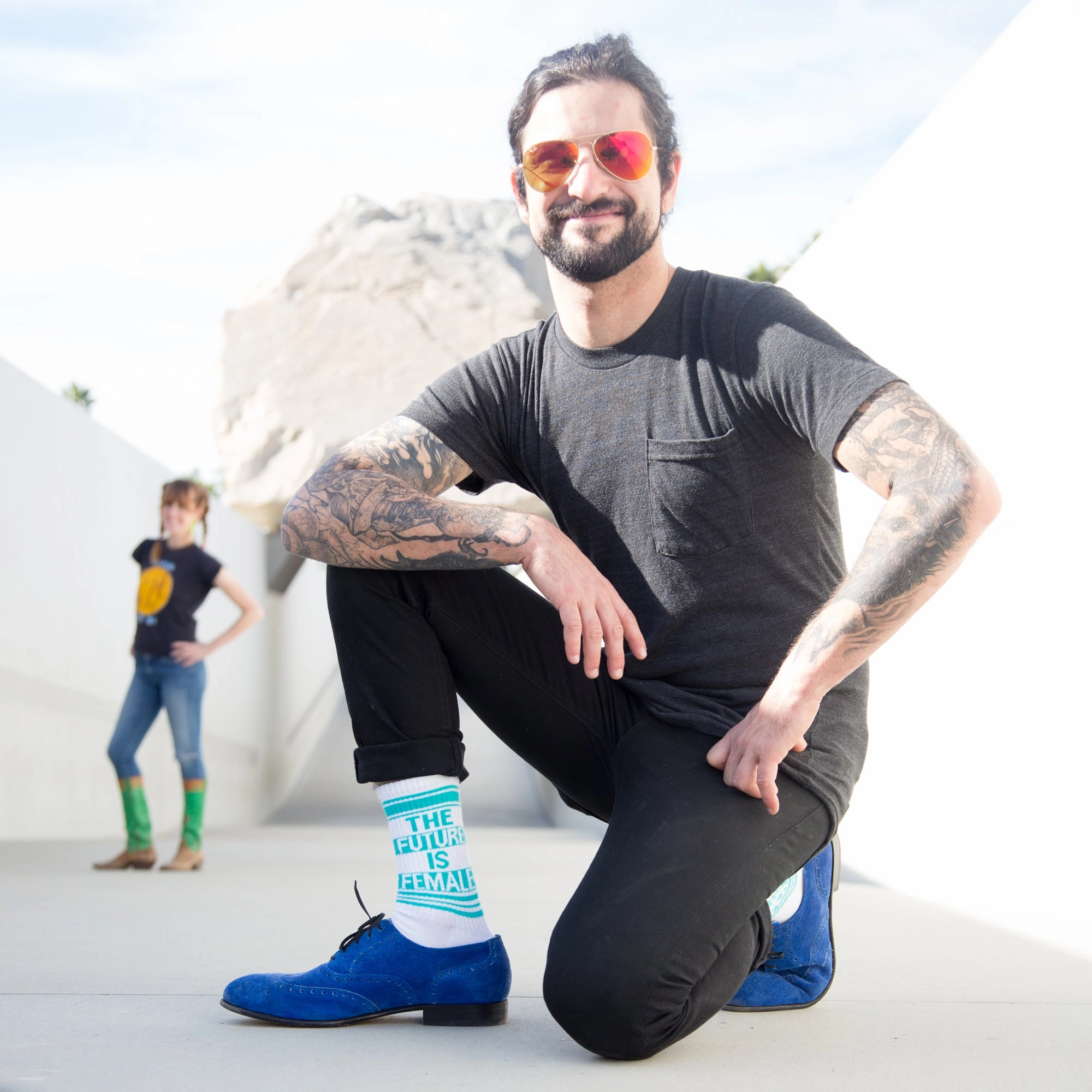 The Future Is Female - Gym Crew Socks