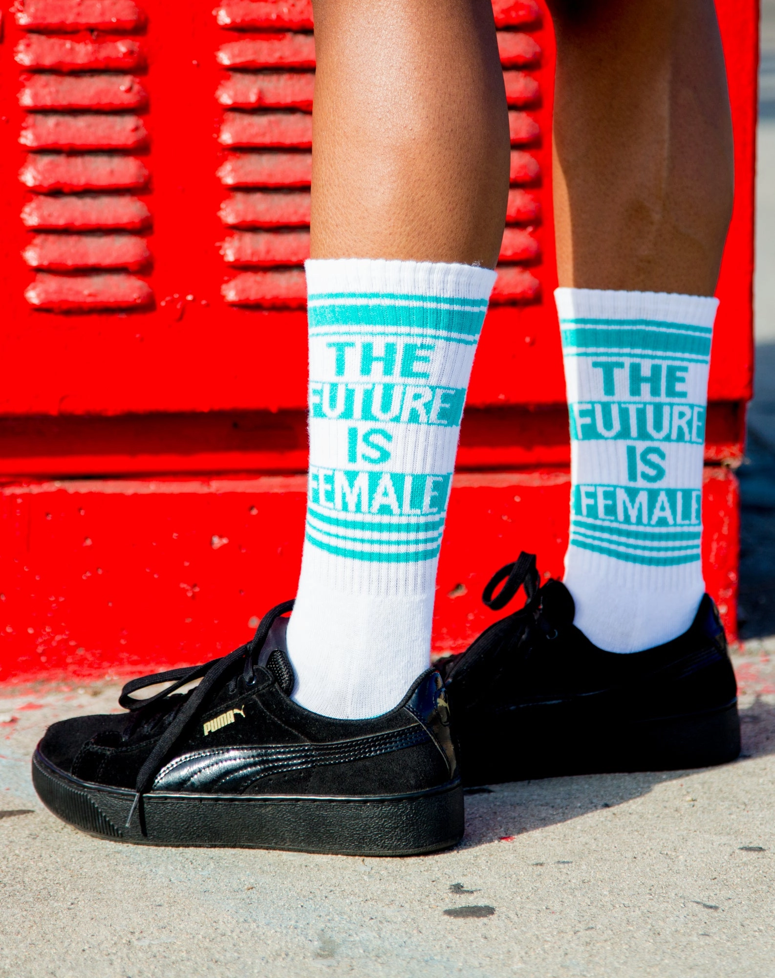 The Future Is Female - Gym Crew Socks