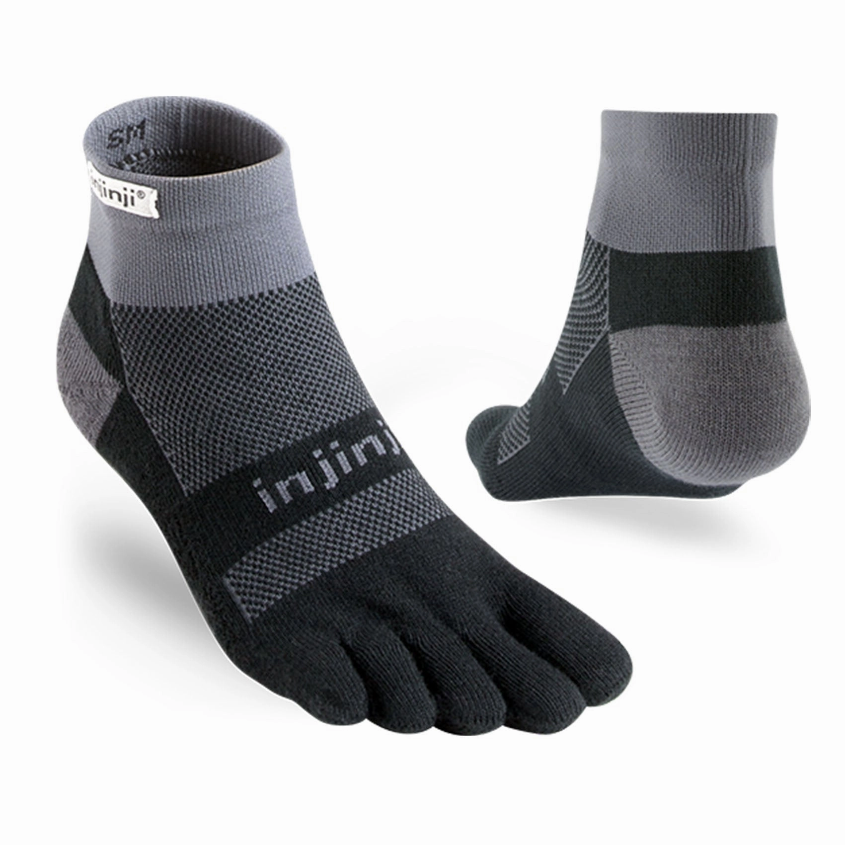 Unisex Injinji Run Midweight Mini Crew Socks