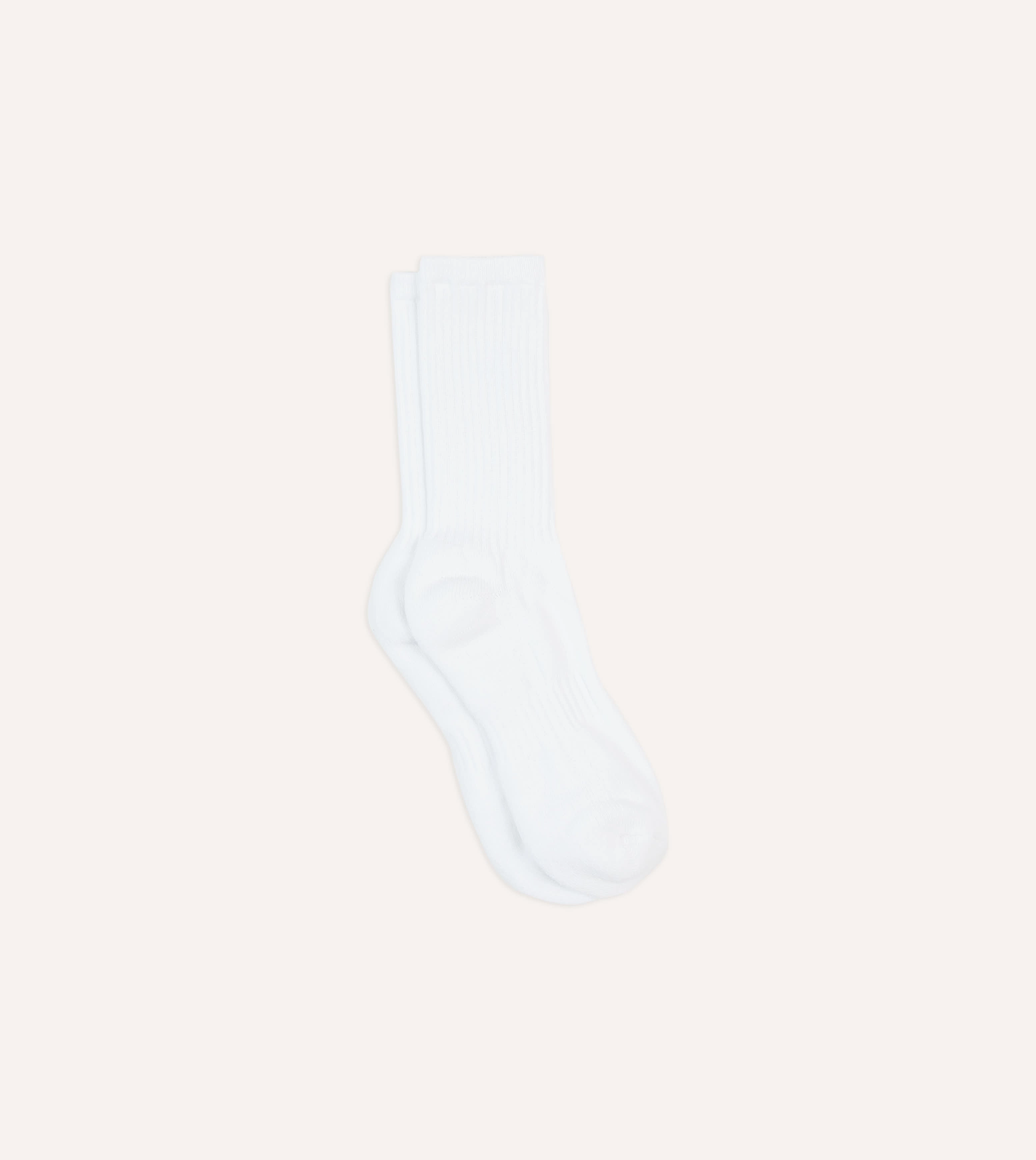 White Cotton Sports Socks