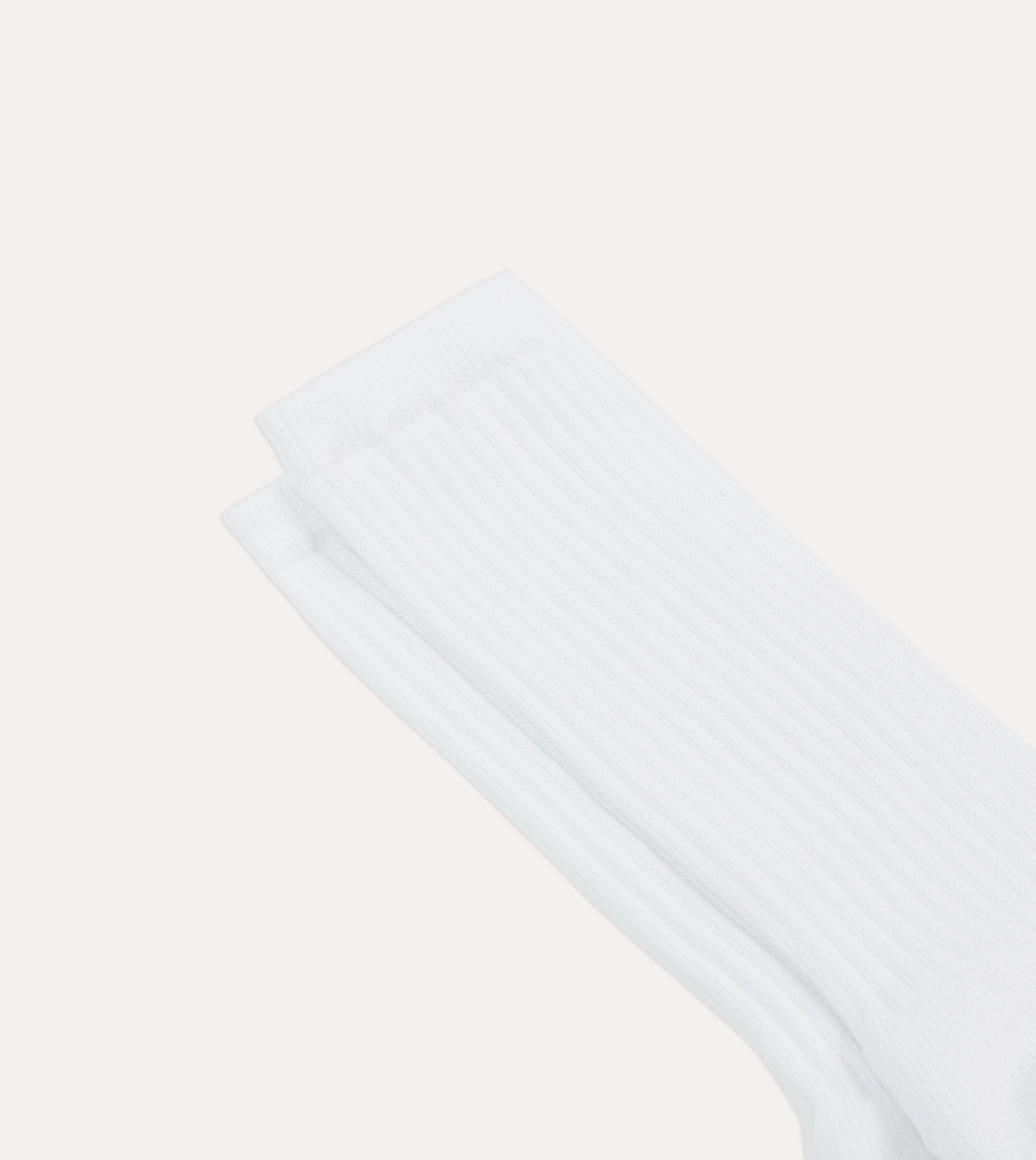 White Cotton Sports Socks