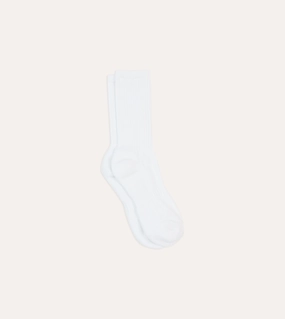 White Cotton Sports Socks