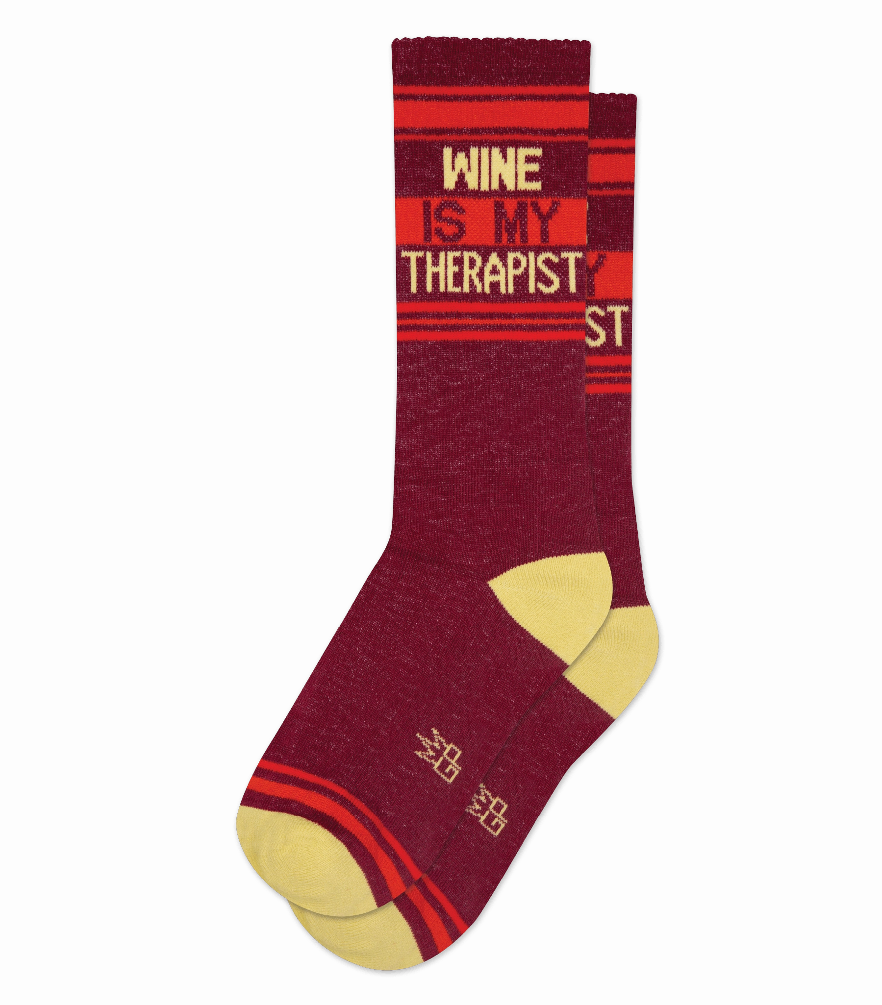 Wine is My Therapist - Gym Crew Socks